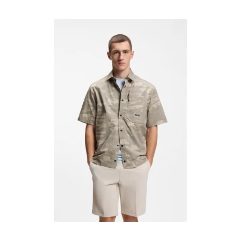 Boss Camisa Globe Print 50559568