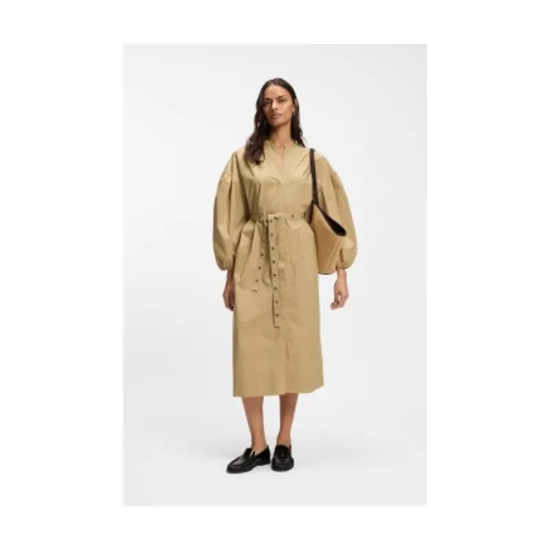 Boss Vestido camisero popelín 50559266