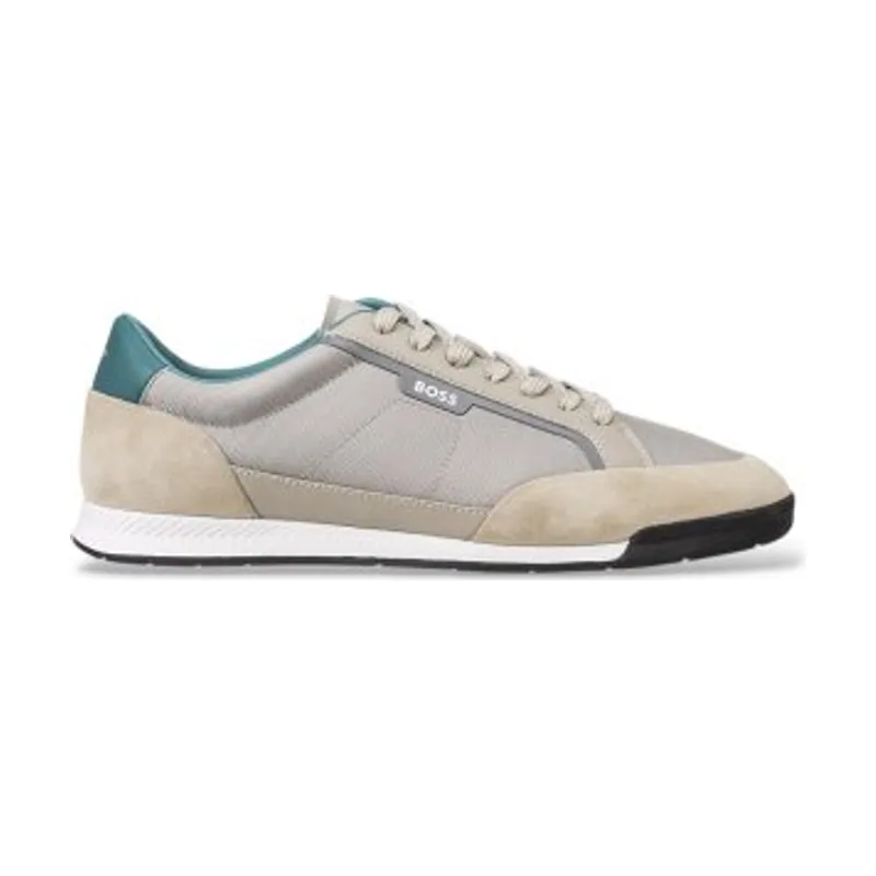 Boss Zapatillas con ribete de ante y suela estriada 50568486