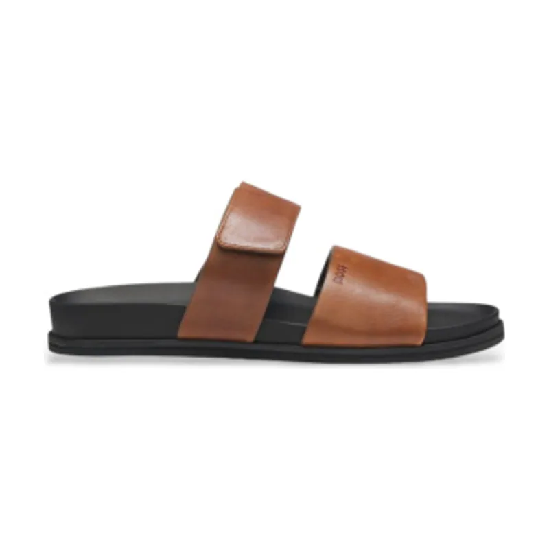 Boss Chanclas de piel con tira antidesgarros 50563153