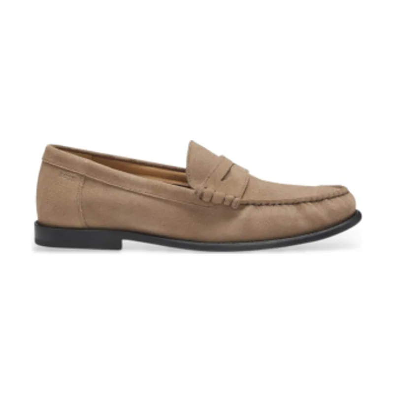 Boss Mocasines de ante con antifaz y logo grabado 50563161