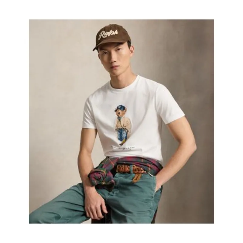 Polo Ralph Lauren Camiseta con Polo Bear Custom Slim Fit 710B30192001