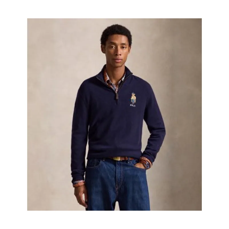 Polo Ralph Lauren Jersey de lana con cremallera corta 710B26798001