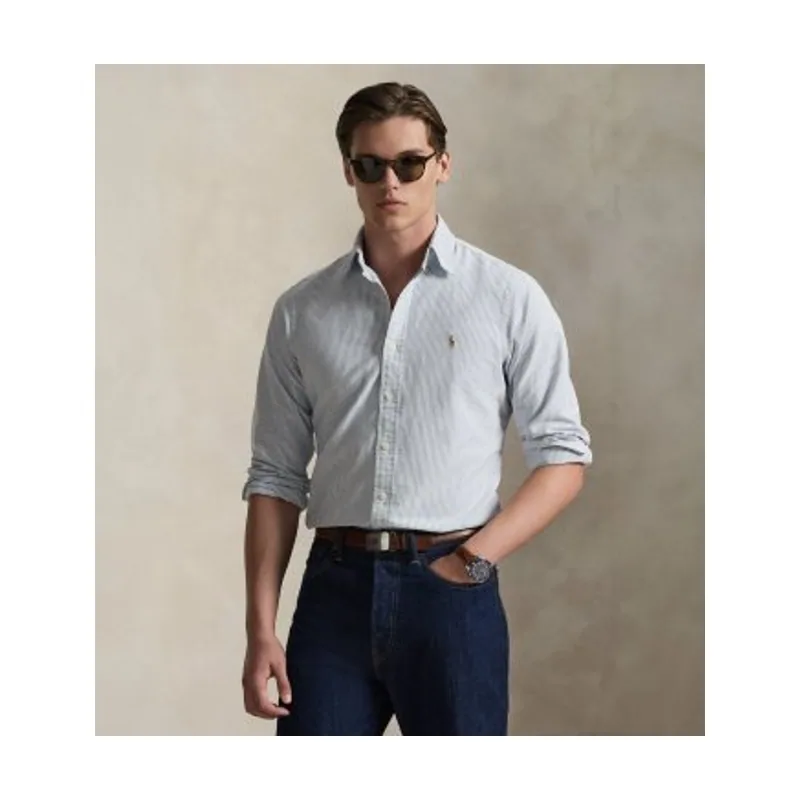 Camisa oxford con rayas Custom Fit 710953704501