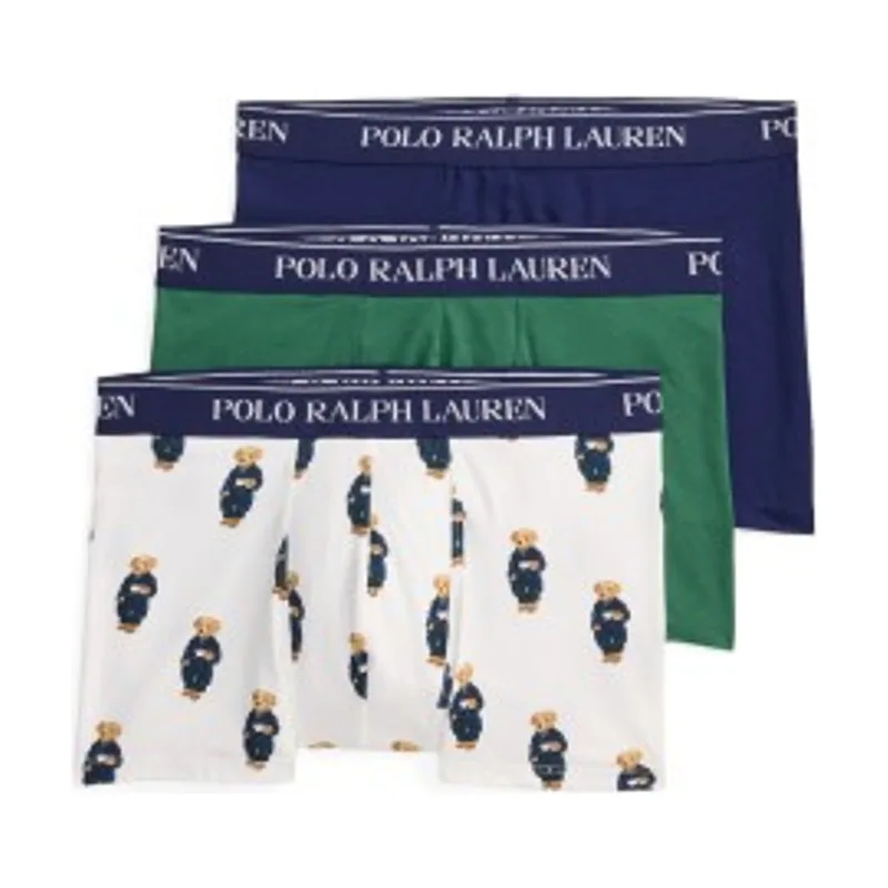 Polo Ralph Lauren Set 3 bóxer de algodón y elástico 714830299228