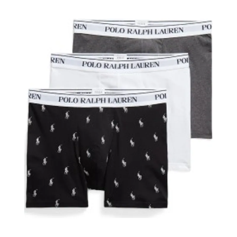 Polo Ralph Lauren Set 3 calzoncillos bóxer de algodón elástico 714830300075