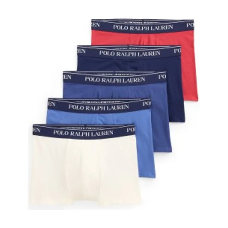 Polo Ralph Lauren Set 5 bóxers clásicos de algodón elástico 714864292028