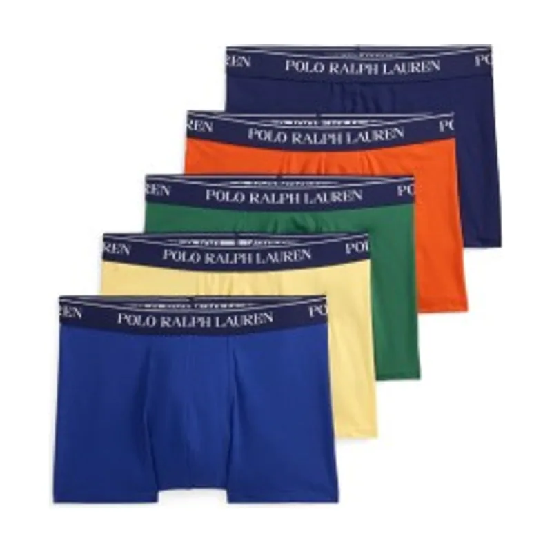 Polo Ralph Lauren Set 5 bóxers clásicos de algodón elástico 714864292029