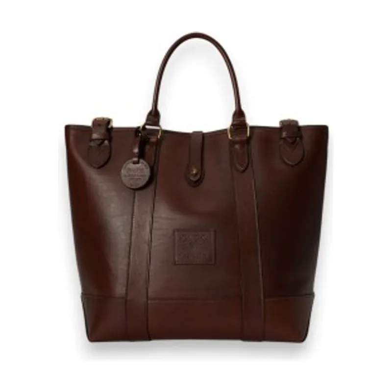 Polo Ralph Lauren Bolso tote Heritage mediano de piel 405P16230001