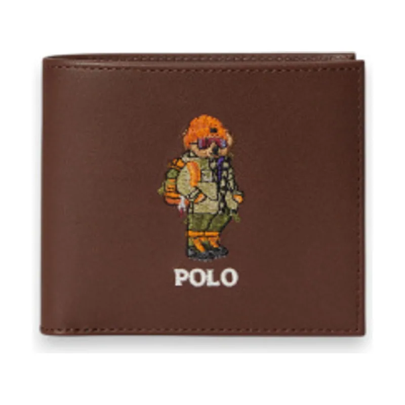 Polo Ralph Lauren Billetera de piel con Polo Bear 405P16238002