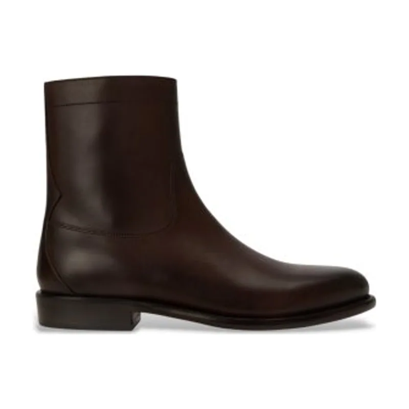 Polo Ralph Lauren Botines de piel Owen Zip Boot dark 811P15889002