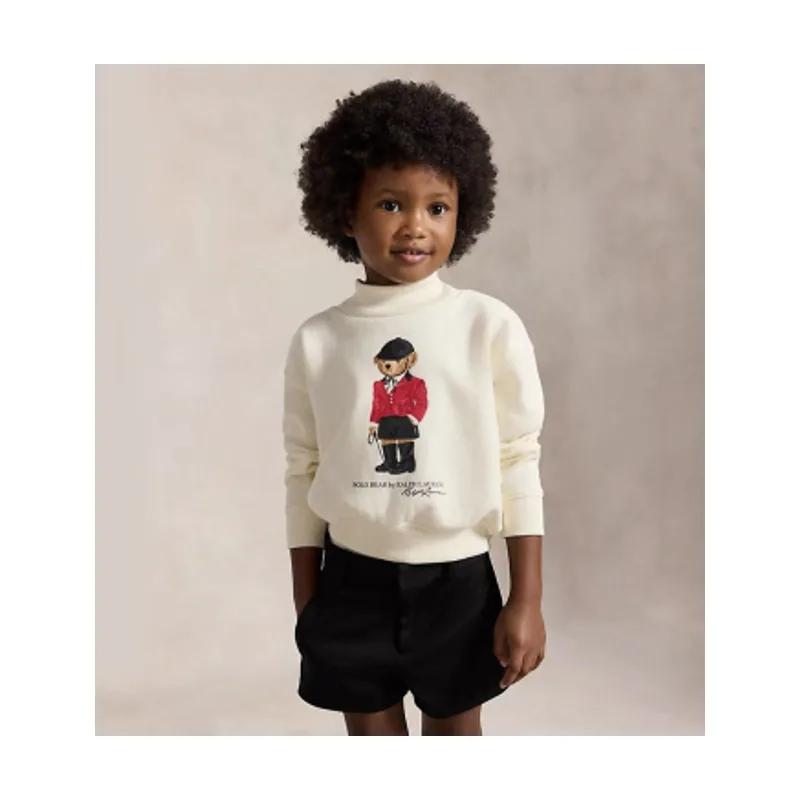 Polo Ralph Lauren Sudadera cuadrada de felpa con Polo Bear 312B28482001