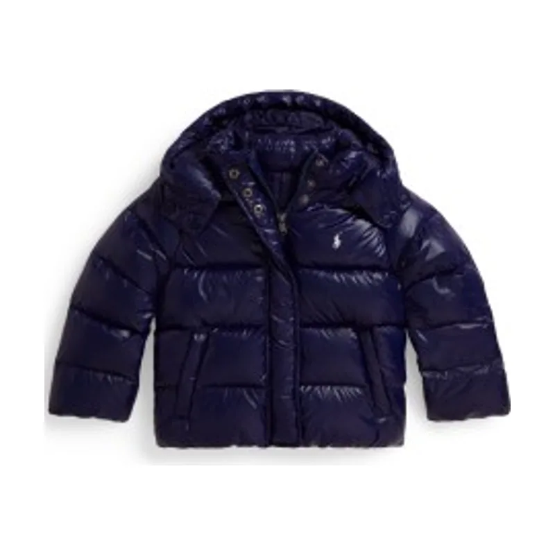 Chaqueta brillante de plumón con capucha 312B29175001