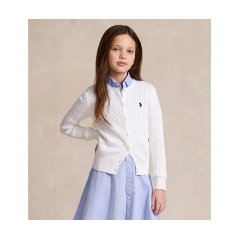 Polo Ralph Lauren Cárdigan de algodón en punto de ochos 313543047064