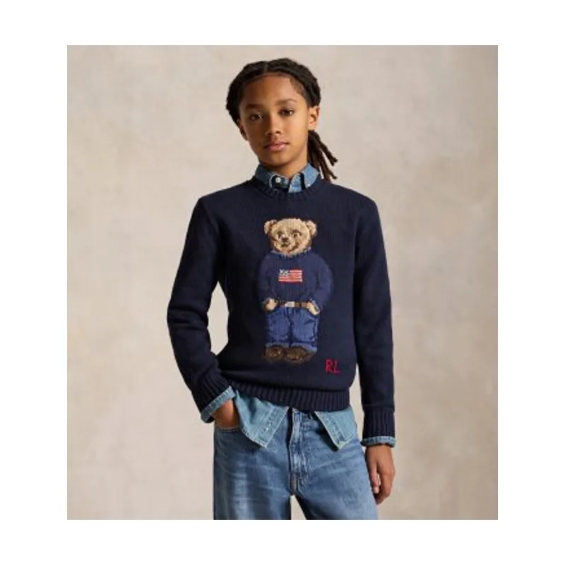 Polo Ralph Lauren Jersey de algodón con Polo Bear 323668286002