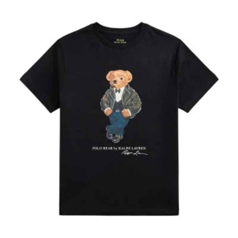 Polo Ralph Lauren Camiseta de punto de algodón Polo Bear 323B29156001