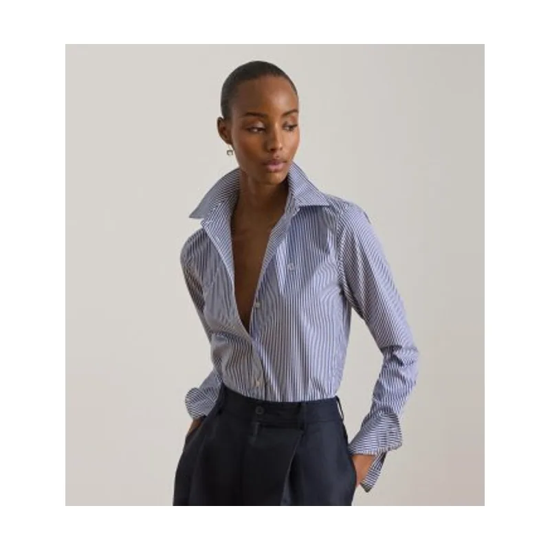 Lauren Ralph Lauren Camisa de algodón con rayas Classic Fit 200859048001