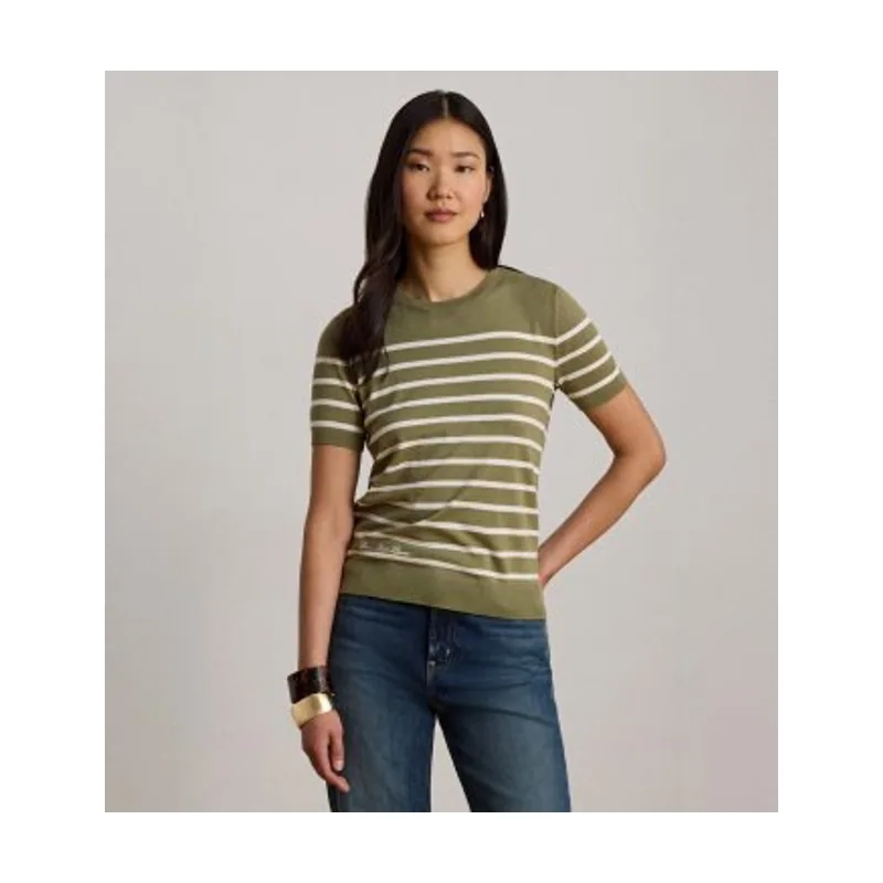 Lauren Ralph Lauren Jersey de manga corta con rayas 200P13973001