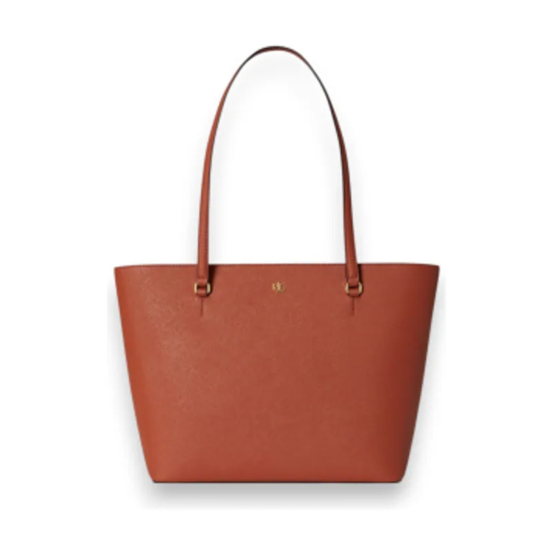 Lauren Ralph Lauren Bolso tote Karly mediano de piel cruzada 431924351031