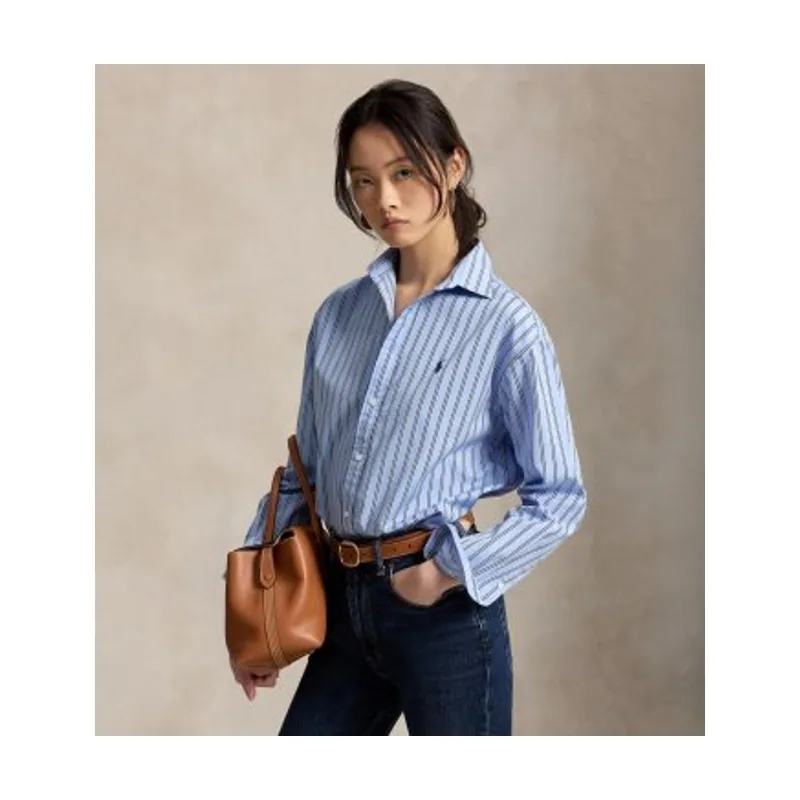Polo Ralph Lauren Camisa de algodón con rayas Relaxed Fit 211910743514