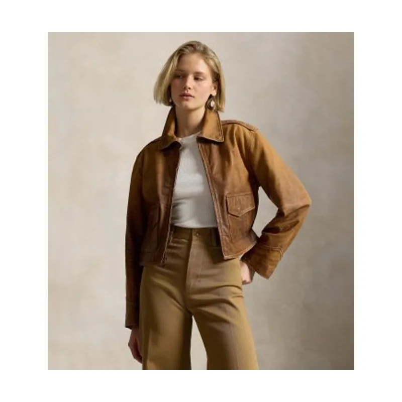 Polo Ralph Lauren Chaqueta recortada de piel 211A93145001