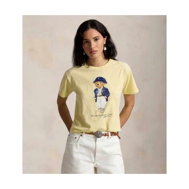 Polo Ralph Lauren Camiseta de punto jersey con Polo Bear 211B17792001