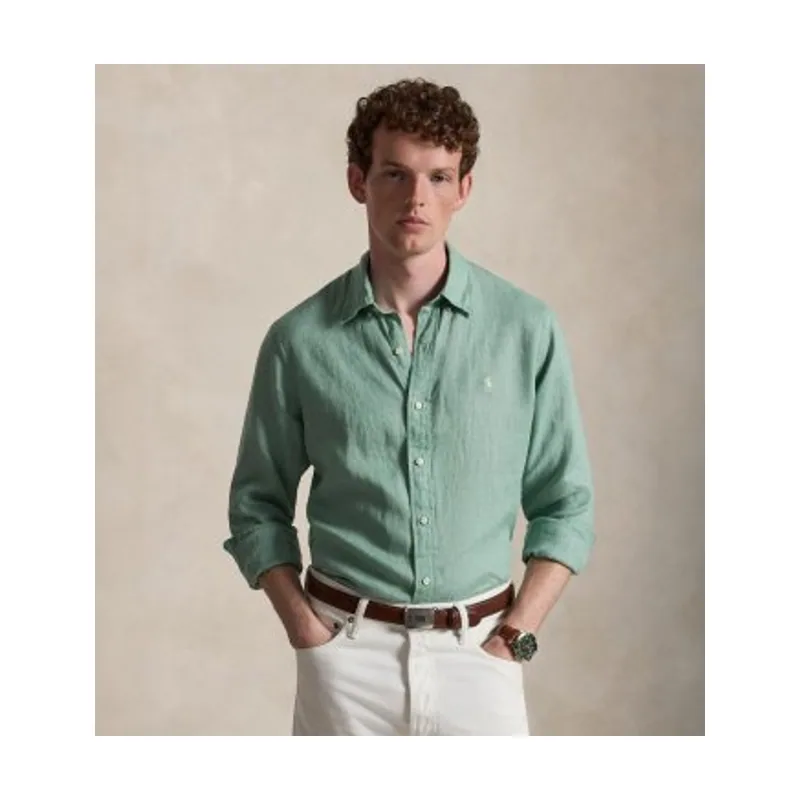 Polo Ralph Lauren Camisa de lino Custom Fit 710966294522