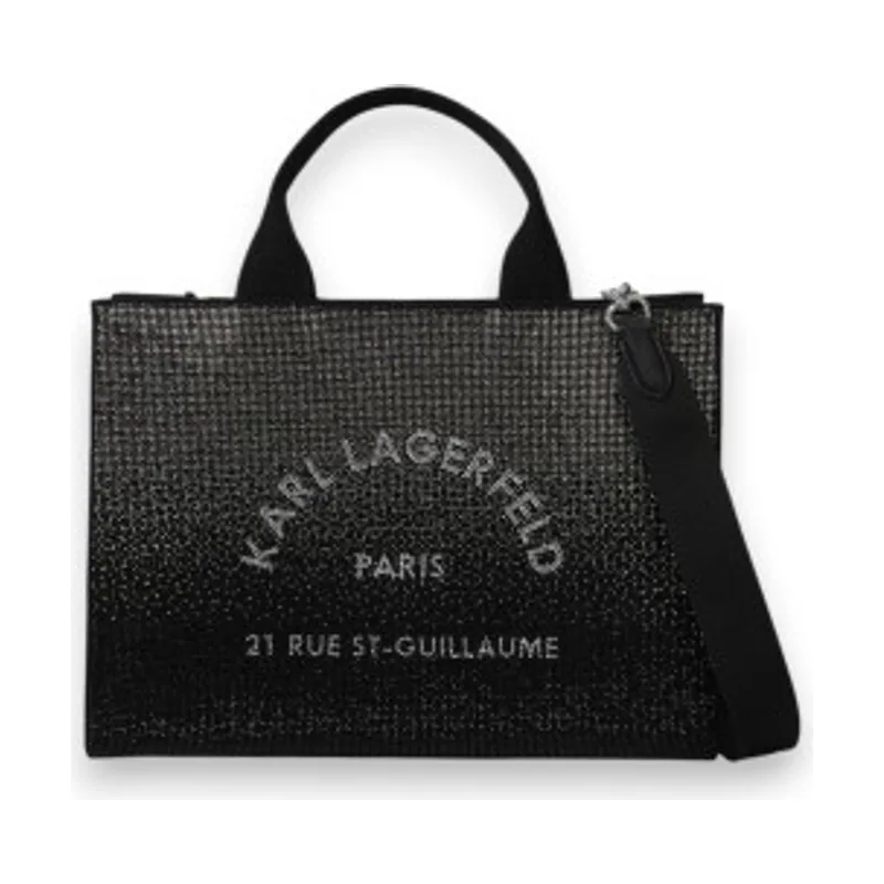 Karl Lagerfeld Bolso tote cuadrado con pedrería mediano Rue St-Guillaume B4W50025