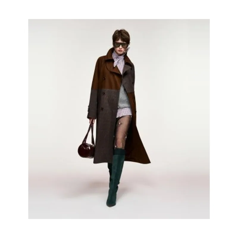 Essentiel Antwerp Gabardina con bloques de color KAGU