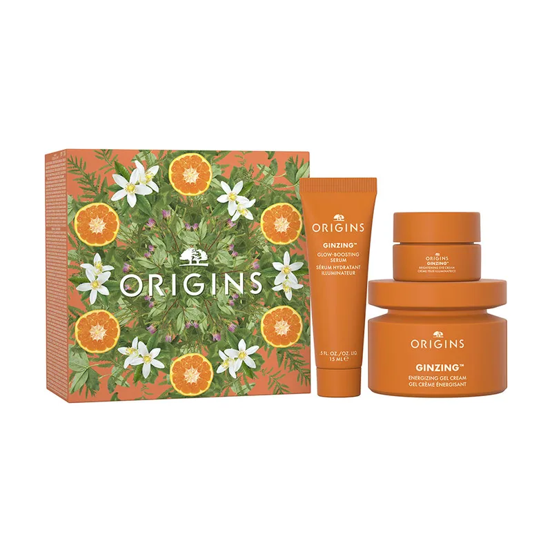 Origins Ginzing Energizing GEL Crema CON Cafeína + Niacinamida Estuche 3 pz