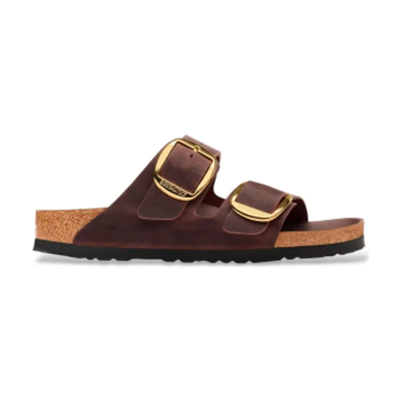 Birkenstock Sandalias de Piel Arizona Big Buckle Oiled (Ajuste Estrecho) 1032916