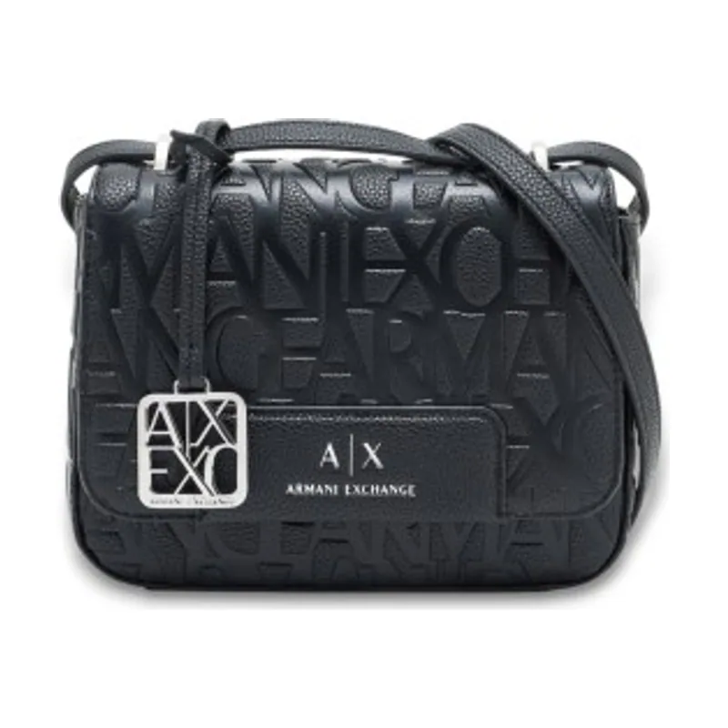 A|X Armani Exchange Bolso de hombro con logo estampadodo y solapa XW001577AF15774UC001