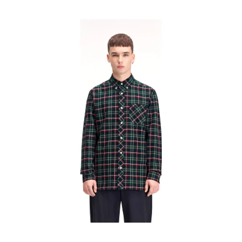 Fred Perry Camisa de tartán M3720