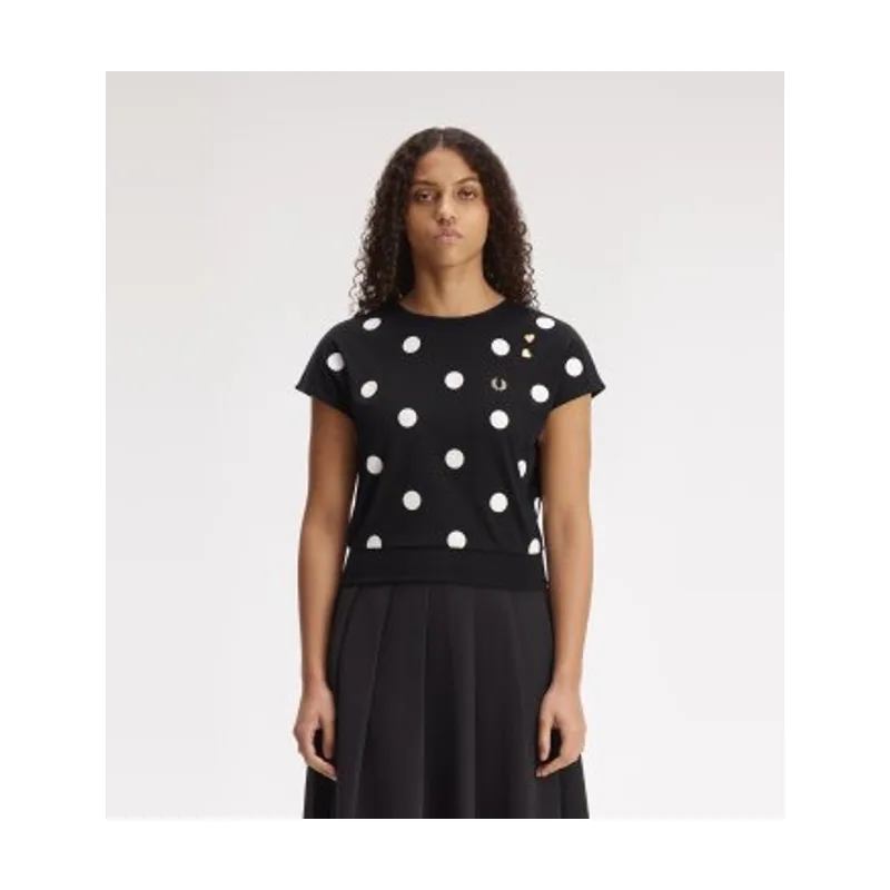 Fred Perry Camiseta de lunares flocados SG3107
