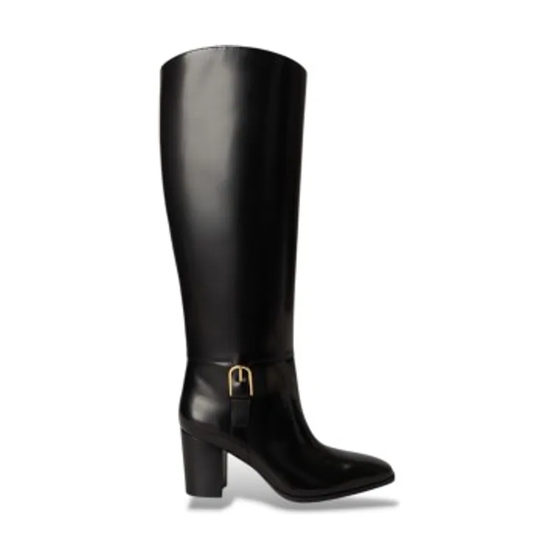 Lauren Ralph Lauren Bota alta Raelynn de piel 802P12879001