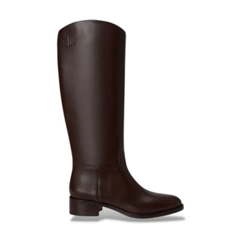 Lauren Ralph Lauren Bota alta Kyle de piel de becerro 802P12995003
