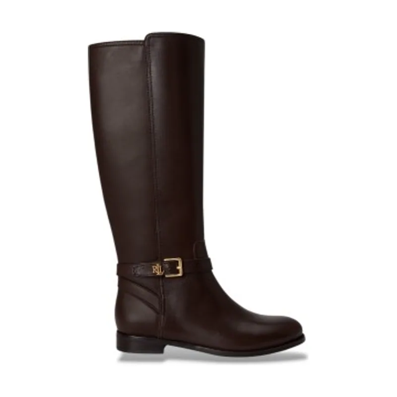 Lauren Ralph Lauren Botas alta Brooke II de piel de becerro 802974383003