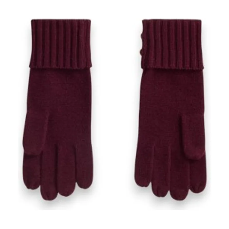 Guantes de punto con botones de escudo 454P04468004