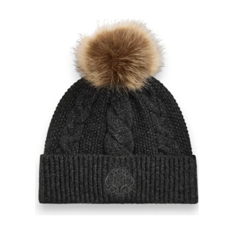 Lauren Ralph Lauren Gorro de punto con pompón y escudo 454P23548002