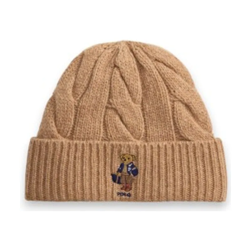 Gorro de mezcla de lana con Polo Bear 455P18118002