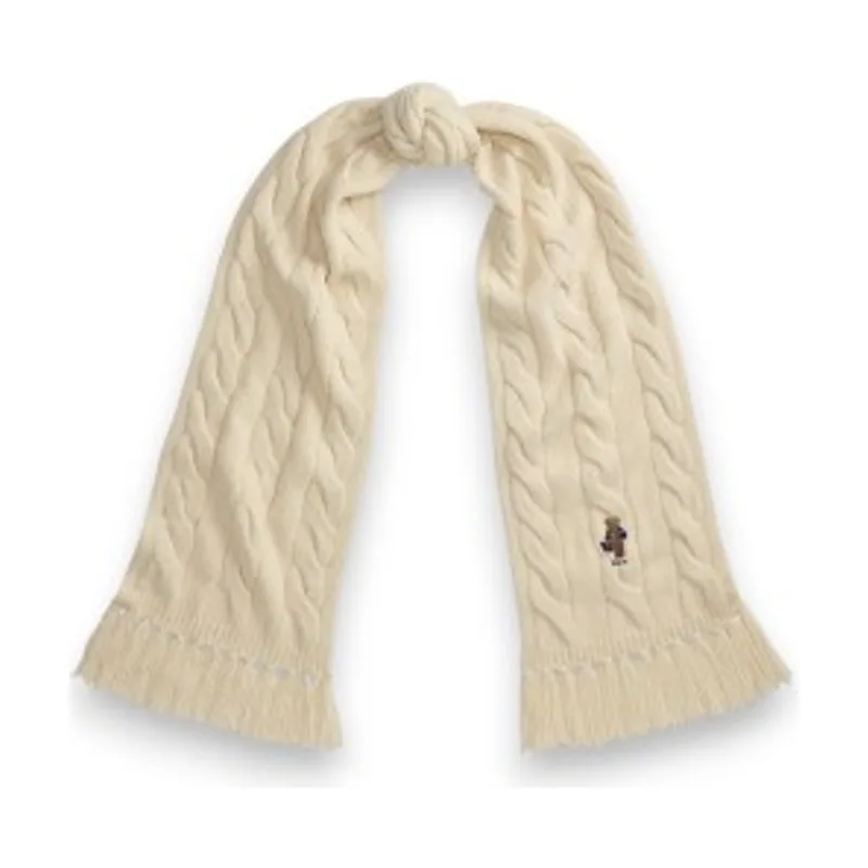 Bufanda en punto de ochos con Polo Bear 455P18119003
