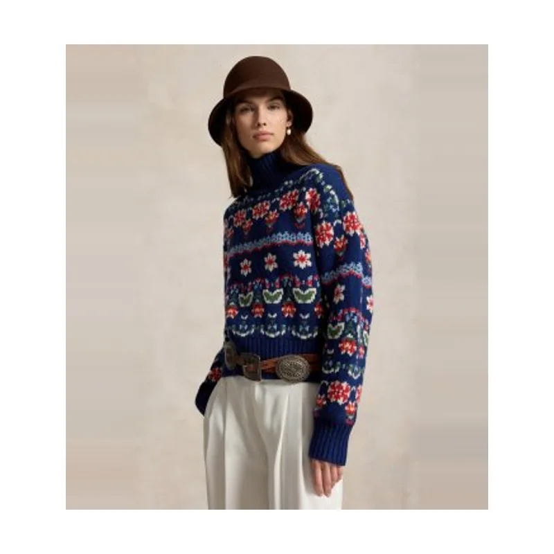 Polo Ralph Lauren Jersey de mezcla de lana con flores 211B23913001