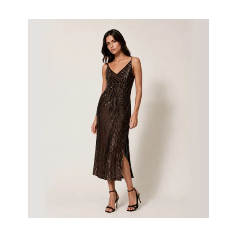 Twinset Vestido largo de lentejuelas 262TT2140