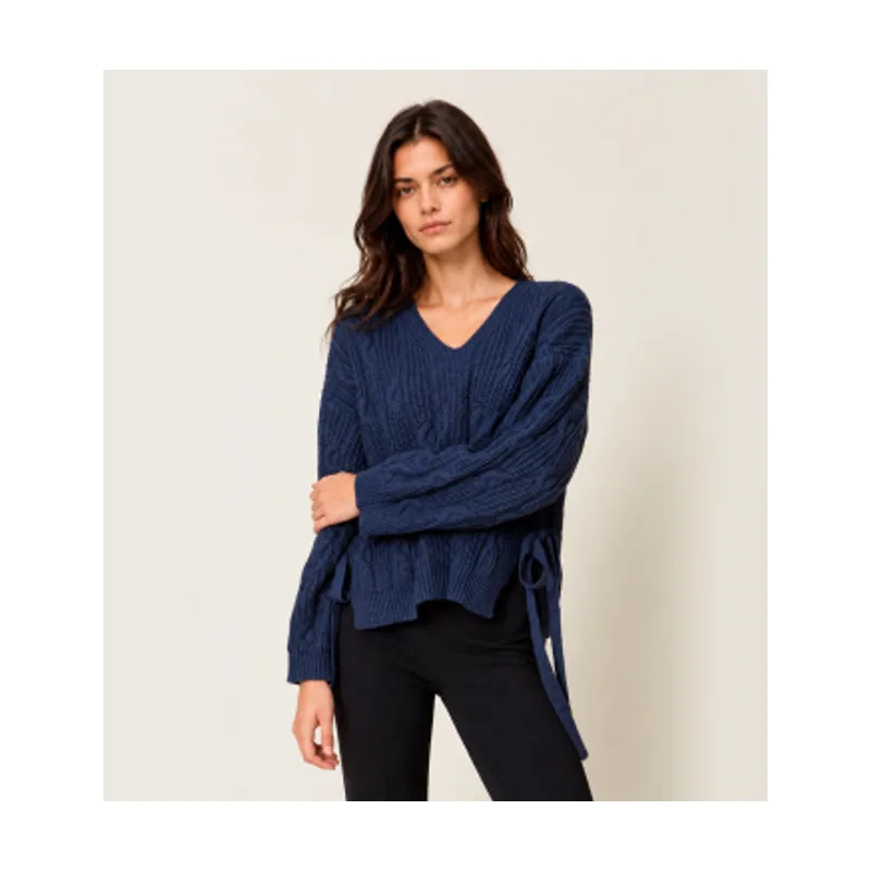 Twinset Jersey de lana mixta con lazos 262TT3010