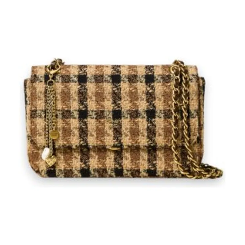 Twinset Bolso bandolera de jacquard con cuadros 262TD8080