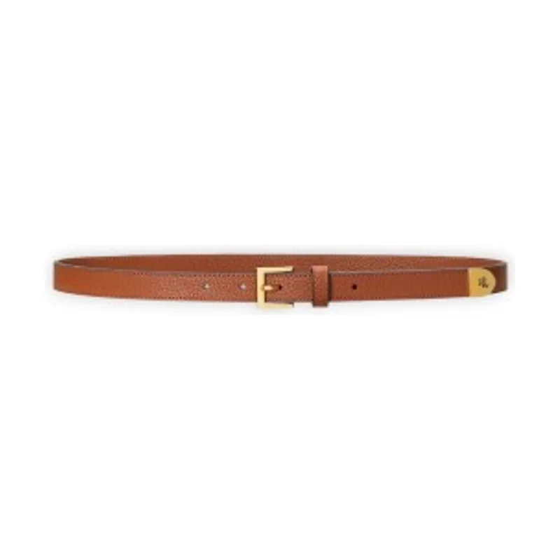 Lauren Ralph Lauren Cinturón estrecho de piel granulada 412912036001