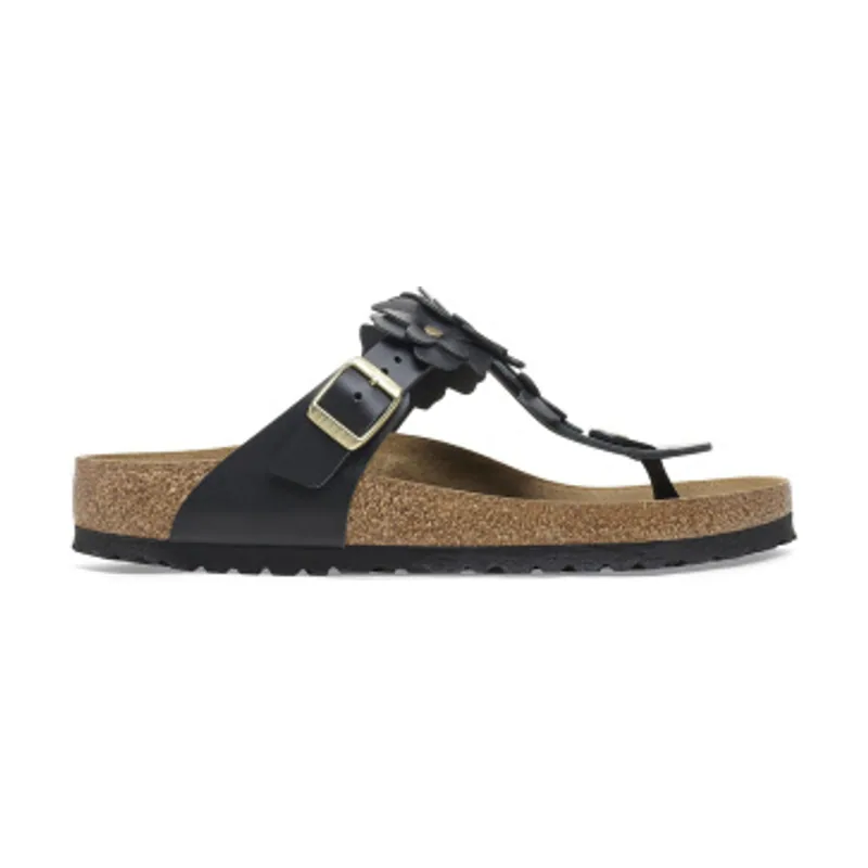 Birkenstock Sandalias de Piel Gizeh Flowers (Ajuste Estrecho) 1026719