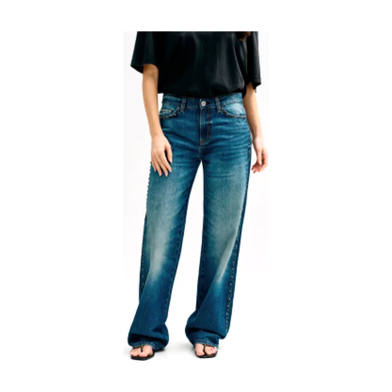 Guess Jeans de tiro medio con tachuelas W6YA3WD1356