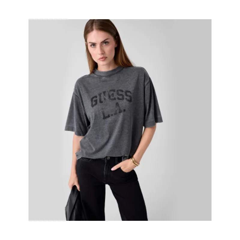 Camiseta Oversize Burnout W6YI20K4335