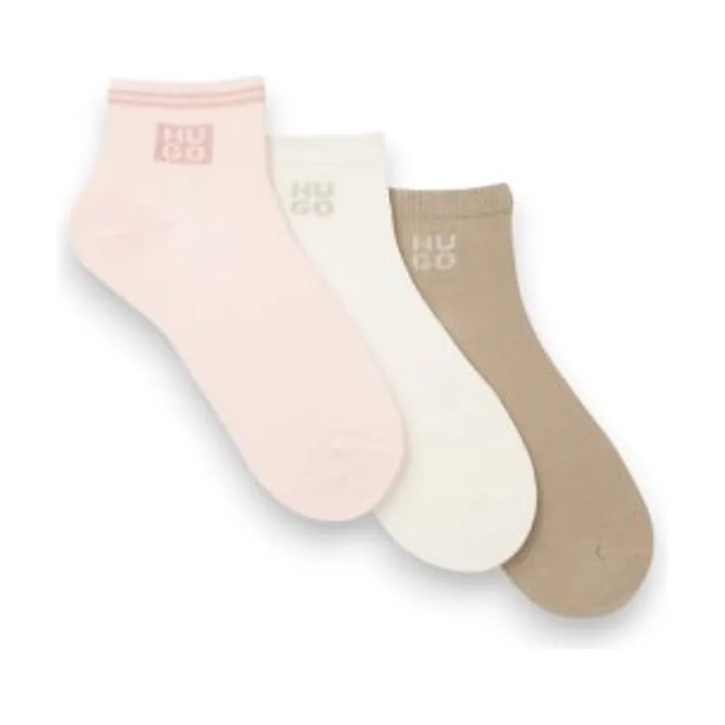 Hugo Pack 3 calcetines Lurex Logo 50570083